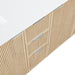 Meridian Furniture - Willard 72" Natural Engineered Stone And Solid Wood Bathroom Vanity - 436Natural-72 - GreatFurnitureDeal