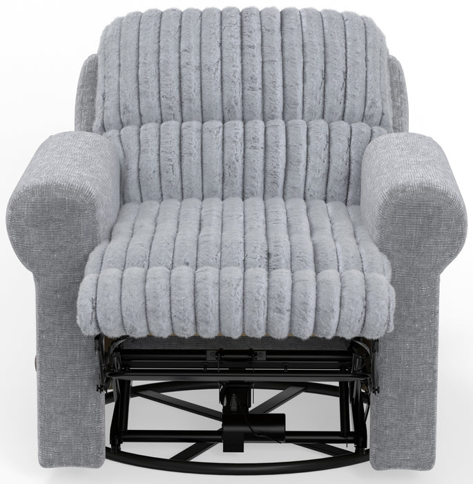 Catnapper - Foxy Swivel Glider Recliner in Nickel - 4370-5-NICKEL - GreatFurnitureDeal