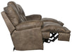 Catnapper - Voyager Power Lay Flat Reclining Sofa with 3x Recliner and Table in Brandy - 643845 - GreatFurnitureDeal