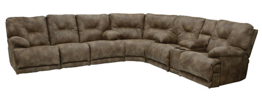 Catnapper - Voyager 3 Piece Power Lay Flat Sectional Sofa Set in Brandy - 643845-SECTIONAL - GreatFurnitureDeal