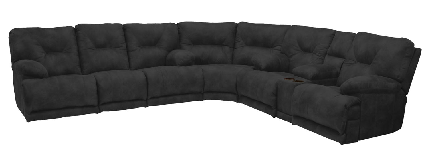 Catnapper - Voyager 3 Piece Lay Flat Sectional Sofa Set in Slate - 43845-SLATE-SECTIONAL - GreatFurnitureDeal