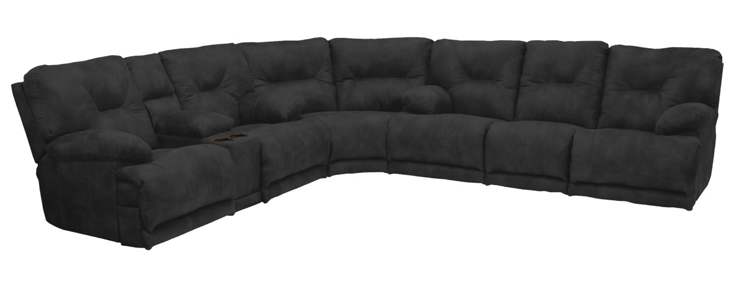 Catnapper - Voyager 3 Piece Lay Flat Sectional Sofa Set in Slate - 43845-SLATE-SECTIONAL - GreatFurnitureDeal