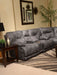 Catnapper - Voyager Lay Flat Reclining Console Loveseat w- Storage & Cupholders in Slate - 4389-SLATE - GreatFurnitureDeal