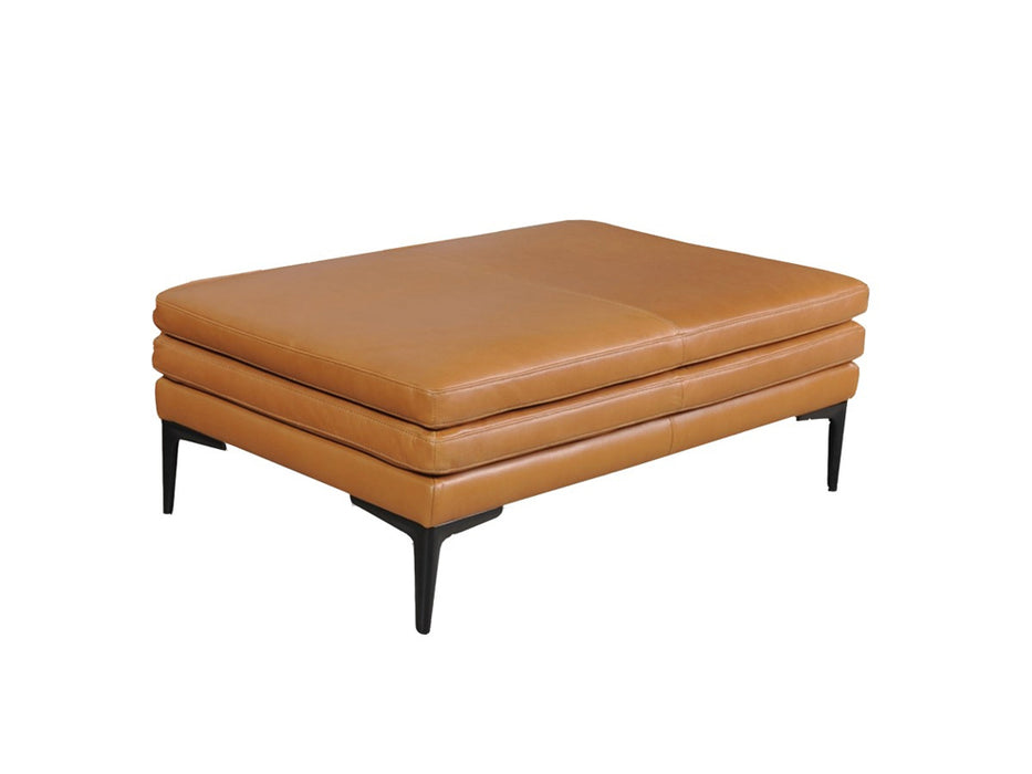 Moroni - Rica Full Leather Bench Ottoman in Tan - 43946BS1961