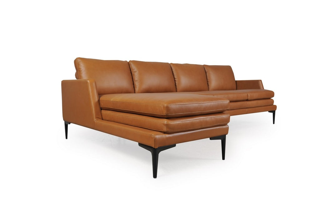 Moroni - Rica Full Leather  Sectional Sofa in Tan - 439SCBS1961