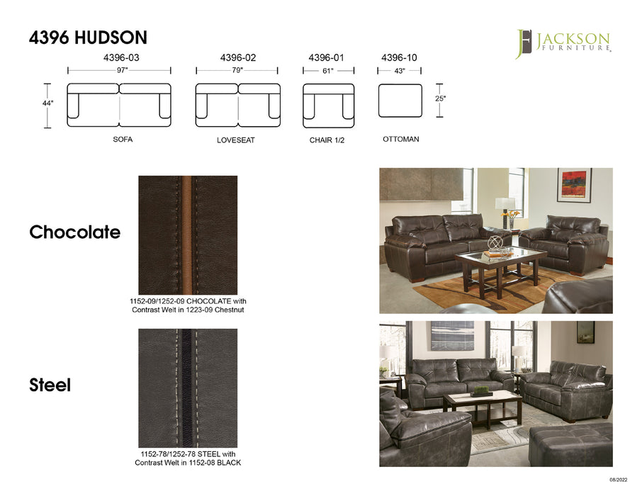 Jackson Furniture - Hudson 2 Piece Chair 1-2 Set in Chocolate - 4396-01-10-CHOCOLATE - GreatFurnitureDeal