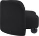 Meridian Furniture - Daphne 64" Black Chenille Fabric Upholstered Loveseat - 44001Black-L - GreatFurnitureDeal
