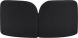 Meridian Furniture - Daphne 64" Black Chenille Fabric Upholstered Loveseat - 44001Black-L - GreatFurnitureDeal