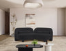 Meridian Furniture - Daphne 89" Black Chenille Fabric Upholstered Sofa - 44001Black-S - GreatFurnitureDeal