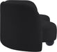 Meridian Furniture - Daphne 89" Black Chenille Fabric Upholstered Sofa - 44001Black-S - GreatFurnitureDeal