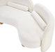 Meridian Furniture - Daphne 64" Cream Chenille Fabric Upholstered Loveseat - 44001Cream-L - GreatFurnitureDeal