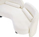 Meridian Furniture - Daphne 64" Cream Chenille Fabric Upholstered Loveseat - 44001Cream-L - GreatFurnitureDeal