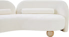 Meridian Furniture - Daphne 64" Cream Chenille Fabric Upholstered Loveseat - 44001Cream-L - GreatFurnitureDeal