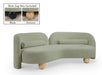 Meridian Furniture - Daphne 89" Mint Chenille Fabric Upholstered Sofa - 44001Mint-S - GreatFurnitureDeal