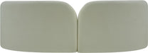 Meridian Furniture - Daphne 89" Mint Chenille Fabric Upholstered Sofa - 44001Mint-S - GreatFurnitureDeal