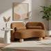 Meridian Furniture - Daphne 64" Saddle Velvet Upholstered Loveseat - 44002Saddle-L - GreatFurnitureDeal