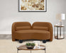 Meridian Furniture - Daphne 64" Saddle Velvet Upholstered Loveseat - 44002Saddle-L - GreatFurnitureDeal