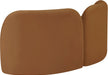 Meridian Furniture - Daphne 64" Saddle Velvet Upholstered Loveseat - 44002Saddle-L - GreatFurnitureDeal