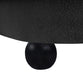 Meridian Furniture - Daphne 89" Black Boucle Fabric Upholstered Sofa - 44003Black-S - GreatFurnitureDeal