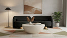 Meridian Furniture - Daphne 89" Black Boucle Fabric Upholstered Sofa - 44003Black-S - GreatFurnitureDeal