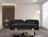 Meridian Furniture - Daphne 89" Black Boucle Fabric Upholstered Sofa - 44003Black-S - GreatFurnitureDeal