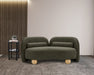 Meridian Furniture - Daphne 64" Olive Boucle Fabric Upholstered Loveseat - 44003Olive-L - GreatFurnitureDeal