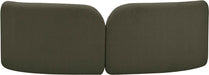 Meridian Furniture - Daphne 89" Olive Boucle Fabric Upholstered Sofa - 44003Olive-S - GreatFurnitureDeal