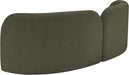 Meridian Furniture - Daphne 89" Olive Boucle Fabric Upholstered Sofa - 44003Olive-S - GreatFurnitureDeal