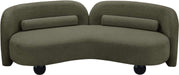 Meridian Furniture - Daphne 89" Olive Boucle Fabric Upholstered Sofa - 44003Olive-S - GreatFurnitureDeal