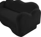 Meridian Furniture - Bloom 82" Black Teddy Fabric Upholstered Sofa - 44006Black-S - GreatFurnitureDeal