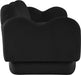 Meridian Furniture - Bloom 82" Black Teddy Fabric Upholstered Sofa - 44006Black-S - GreatFurnitureDeal