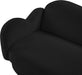 Meridian Furniture - Bloom 82" Black Teddy Fabric Upholstered Sofa - 44006Black-S - GreatFurnitureDeal