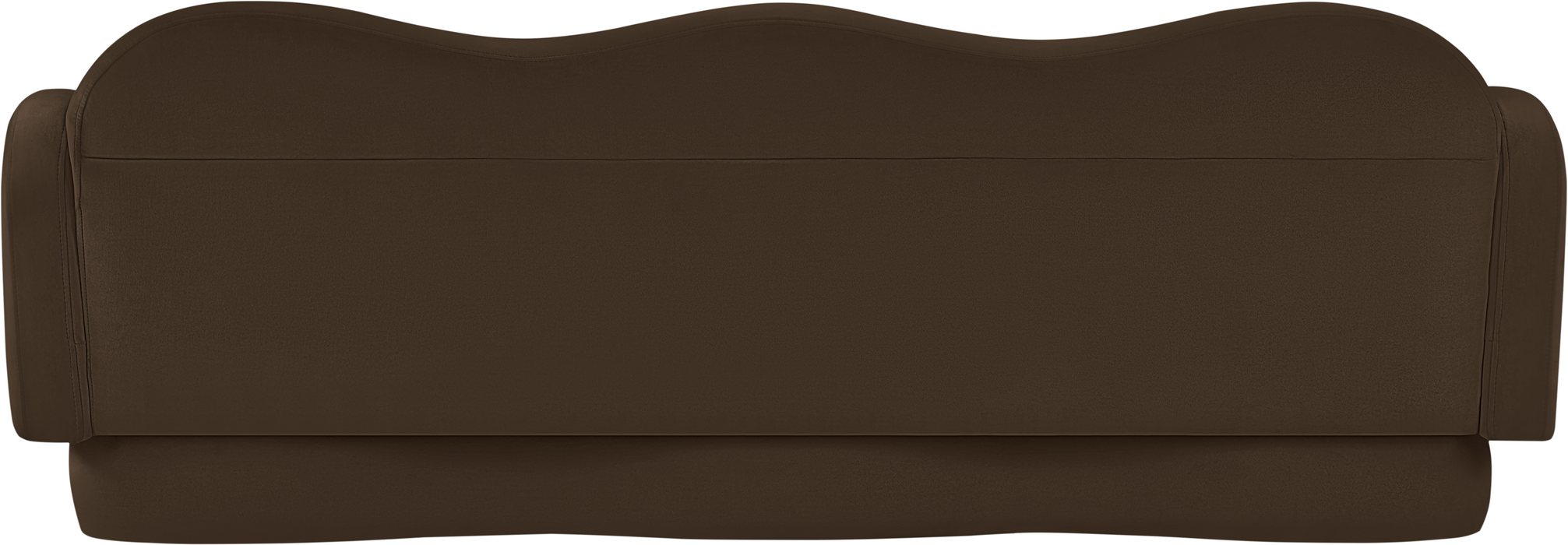 Meridian Furniture - Bloom 82" Brown Velvet Upholstered Sofa - 44007Brown-S - GreatFurnitureDeal