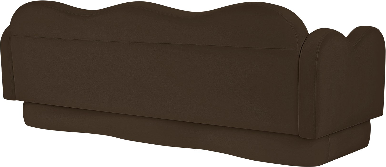 Meridian Furniture - Bloom 82" Brown Velvet Upholstered Sofa - 44007Brown-S - GreatFurnitureDeal