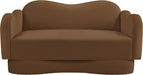 Meridian Furniture - Bloom 58" Saddle Velvet Upholstered Loveseat - 44007Saddle-L - GreatFurnitureDeal