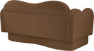 Meridian Furniture - Bloom 58" Saddle Velvet Upholstered Loveseat - 44007Saddle-L - GreatFurnitureDeal