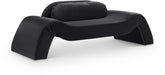 Meridian Furniture - Austin 87.5" Black Velvet Upholstered Loveseat - 44008Black-L - GreatFurnitureDeal
