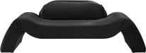 Meridian Furniture - Austin 87.5" Black Velvet Upholstered Loveseat - 44008Black-L - GreatFurnitureDeal