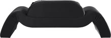 Meridian Furniture - Austin 87.5" Black Velvet Upholstered Loveseat - 44008Black-L - GreatFurnitureDeal