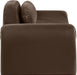 Meridian Furniture - Austin 87.5" Brown Velvet Upholstered Loveseat - 44008Brown-L - GreatFurnitureDeal