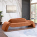 Meridian Furniture - Austin 107" Cognac Velvet Upholstered Sofa - 44008Cognac-S - GreatFurnitureDeal