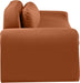 Meridian Furniture - Austin 107" Cognac Velvet Upholstered Sofa - 44008Cognac-S - GreatFurnitureDeal