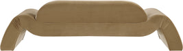 Meridian Furniture - Austin 107" Saddle Velvet Upholstered Sofa - 44008Saddle-S - GreatFurnitureDeal