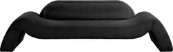 Meridian Furniture - Austin 107" Black Corduroy Upholstered Sofa - 44009Black-S - GreatFurnitureDeal