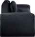 Meridian Furniture - Austin 107" Black Corduroy Upholstered Sofa - 44009Black-S - GreatFurnitureDeal