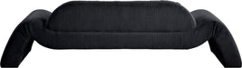 Meridian Furniture - Austin 107" Black Corduroy Upholstered Sofa - 44009Black-S - GreatFurnitureDeal