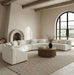 Meridian Furniture - Avanti 225.25" Cream Chenille Fabric Upholstered 4pc. Sectional - 44016Cream-S-4PC - GreatFurnitureDeal
