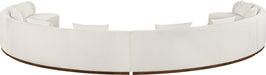 Meridian Furniture - Avanti 225.25" Cream Chenille Fabric Upholstered 4pc. Sectional - 44016Cream-S-4PC - GreatFurnitureDeal