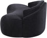 Meridian Furniture - Caspian 101" Black Chenille Fabric Upholstered Sofa - 44033Black-S - GreatFurnitureDeal