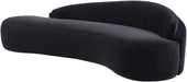 Meridian Furniture - Caspian 101" Black Chenille Fabric Upholstered Sofa - 44033Black-S - GreatFurnitureDeal
